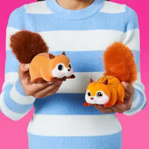 Интерактивная игрушка PETS ALIVE S1 – БЕЛОЧКА (оранжевый) Pets & Robo Alive (9565A)