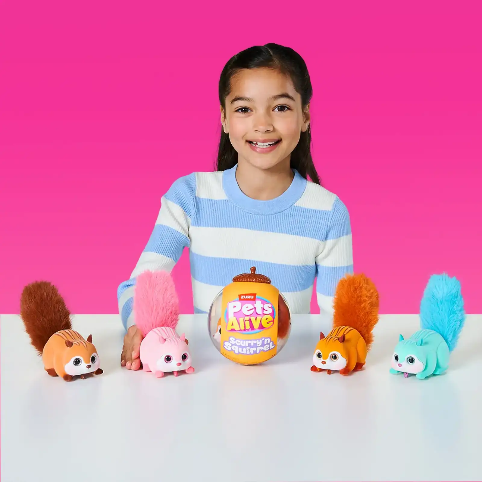 Интерактивная игрушка PETS ALIVE S1 – БЕЛОЧКА (коричневый) Pets & Robo Alive (9565E)