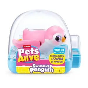 Інтерактивна іграшка PETS ALIVE S1 – ПІНГВІНЧИК (рожевий) Pets & Robo Alive (9573B)