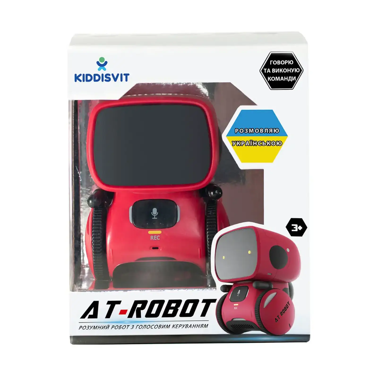 Інтерактивний робот з голосовим керуванням – AT-ROBOT (червоний, озвуч.укр.) (AT001-01-UKR)