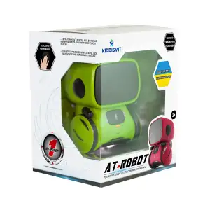 Интерактивный робот с голосовым управлением – AT-ROBOT (зелёный, озвуч.укр.) (AT001-02-UKR)