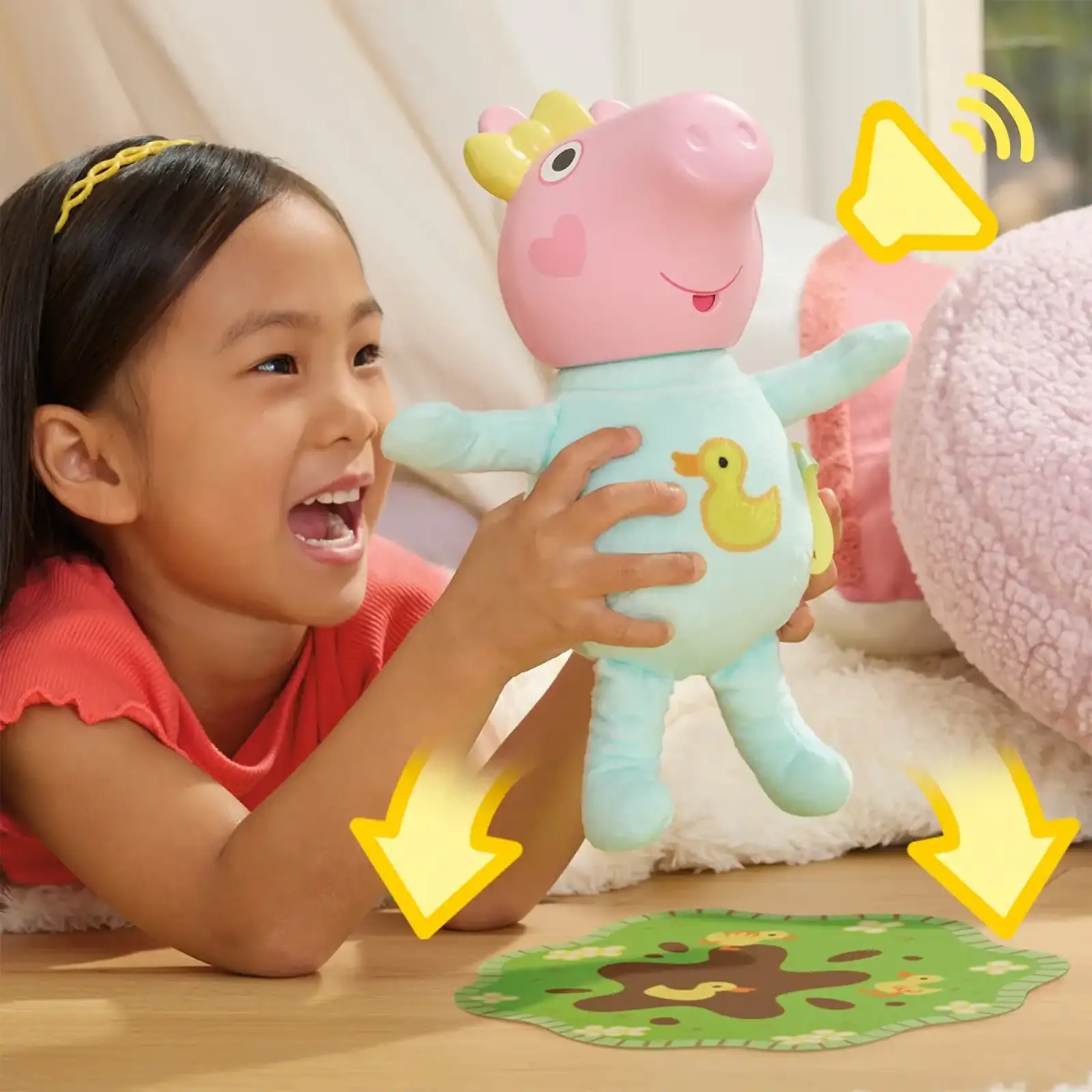 Интерактивная игрушка PEPPA – КРОШКА ЭВИ: ХРЮШКИ-ОБНИМАШКИ Peppa Pig (G1637)