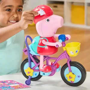 Інтерактивний ігровий набір PEPPA FIGURINES – ПЕППА НА ВЕЛОСИПЕДІ Peppa Pig (G2177)