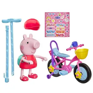 Інтерактивний ігровий набір PEPPA FIGURINES – ПЕППА НА ВЕЛОСИПЕДІ Peppa Pig (G2177)