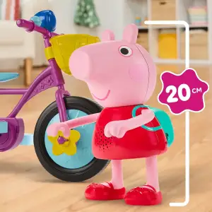 Інтерактивний ігровий набір PEPPA FIGURINES – ПЕППА НА ВЕЛОСИПЕДІ Peppa Pig (G2177)
