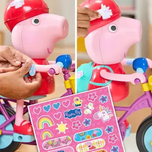 Інтерактивний ігровий набір PEPPA FIGURINES – ПЕППА НА ВЕЛОСИПЕДІ Peppa Pig (G2177)