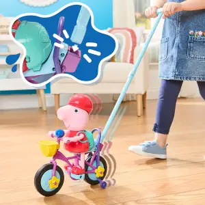 Інтерактивний ігровий набір PEPPA FIGURINES – ПЕППА НА ВЕЛОСИПЕДІ Peppa Pig (G2177)