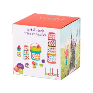 Игровой набор - СОРТЕР-ПИРАМИДКА: ДВА В ОДНОМ Battat Lite (BT2611Z)