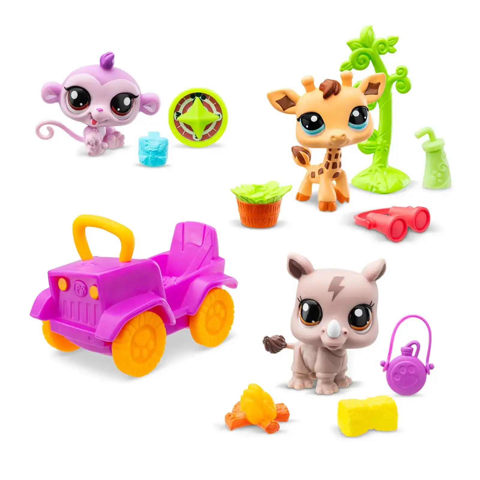 Игровой набор LITTLEST PET SHOP – САФАРИ (3 фигурки, аксесс.) (00524)