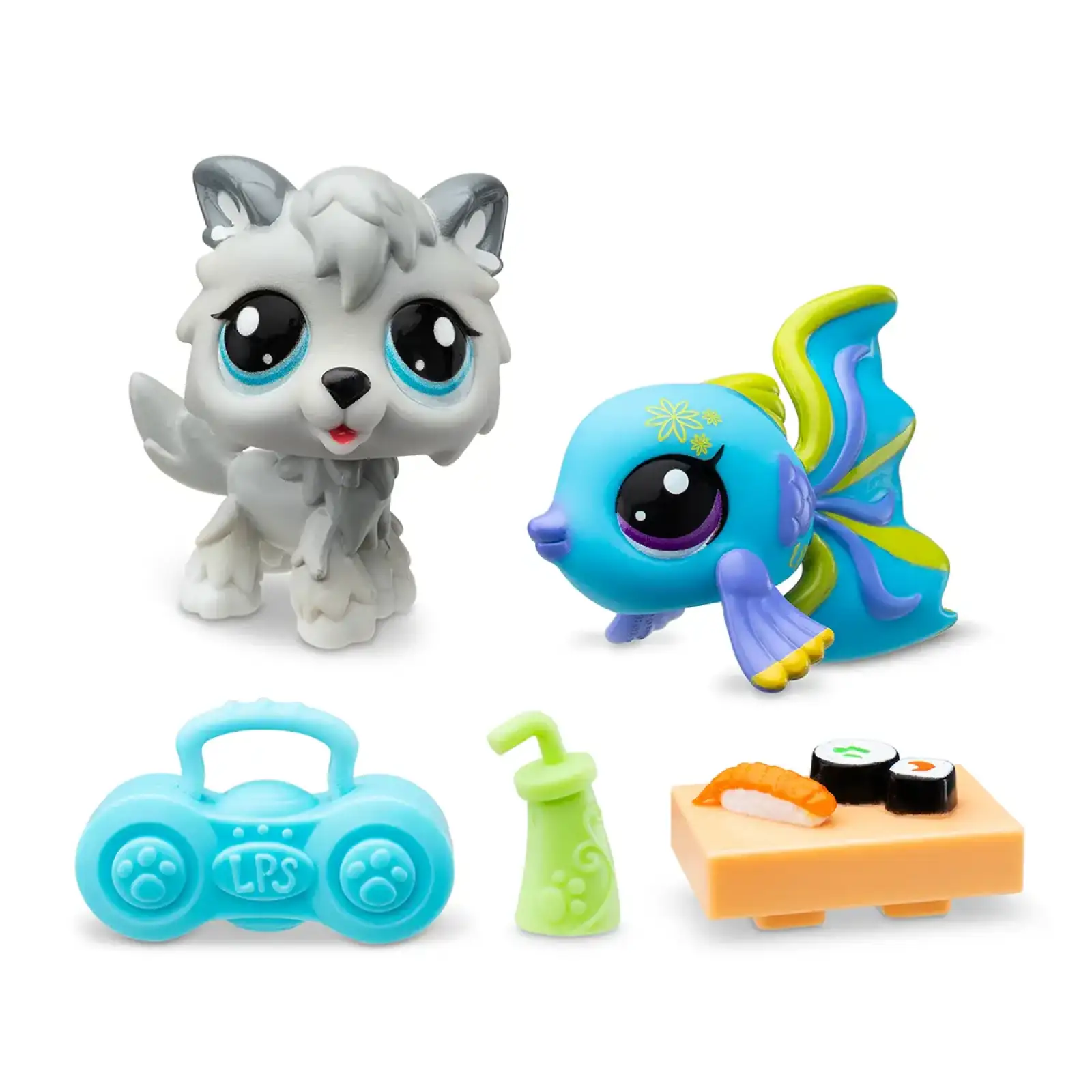 Игровой набор LITTLEST PET SHOP – РОК-Н-РОЛЬНЫЕ СУШИ (2 фигурки, аксесс.) (00526)