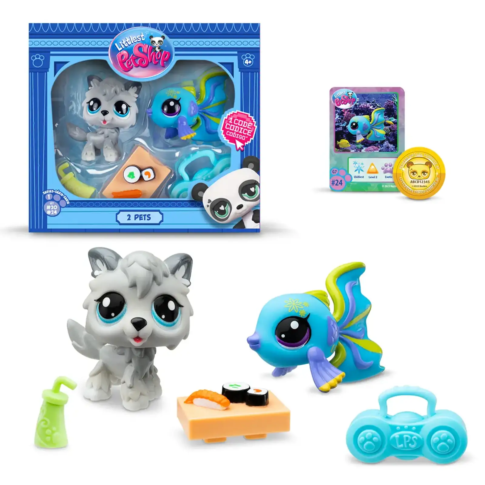 Игровой набор LITTLEST PET SHOP – РОК-Н-РОЛЬНЫЕ СУШИ (2 фигурки, аксесс.) (00526)