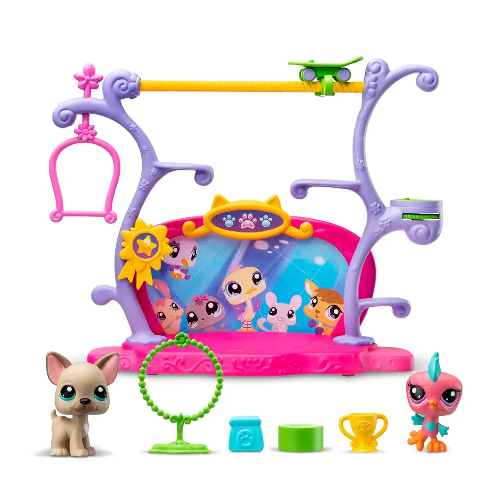 Игровой набор LITTLEST PET SHOP – ШОУ ТАЛАНТОВ (2 фигурки, сцена, аксесс.) (00558)