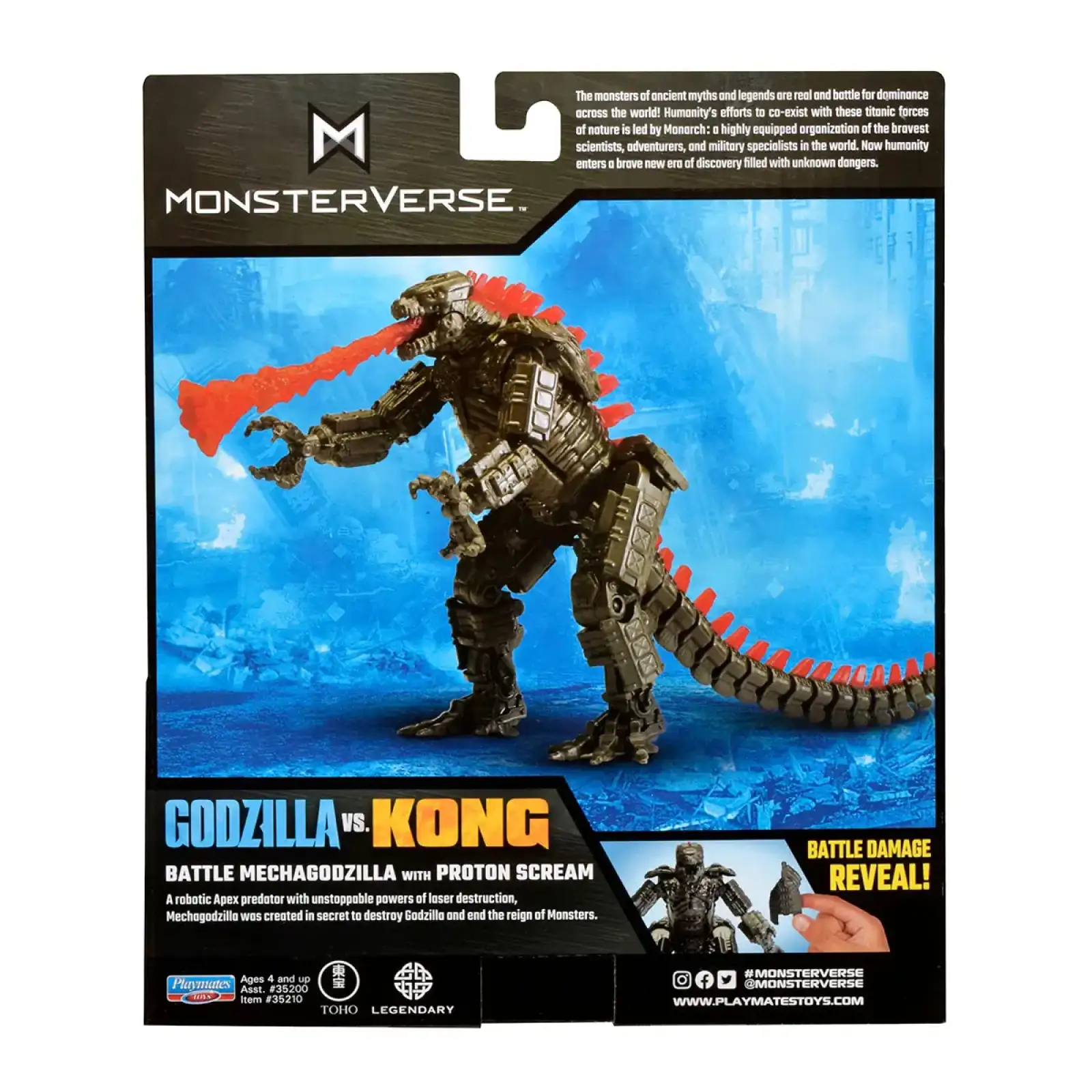 Фігурка GODZILLA VS. KONG – МЕХАҐОДЗІЛЛА З ПРОТОННИМ ПРОМЕНЕМ (15 cm) (35210)