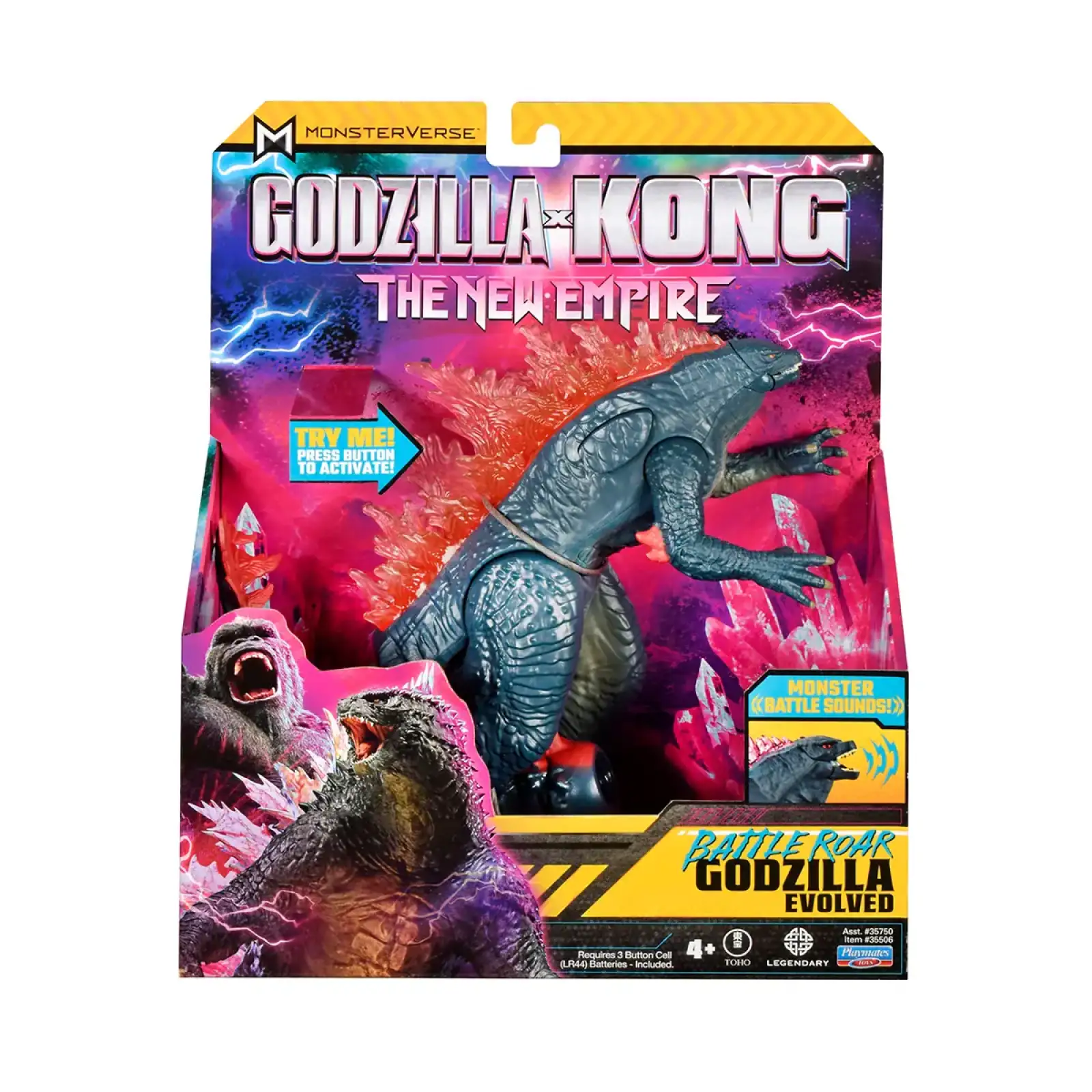 Фігурка GODZILLA X KONG – ҐОДЗІЛЛА ГОТОВА ДО БОЮ (18 cm, звук) Godzilla vs. Kong (35506)