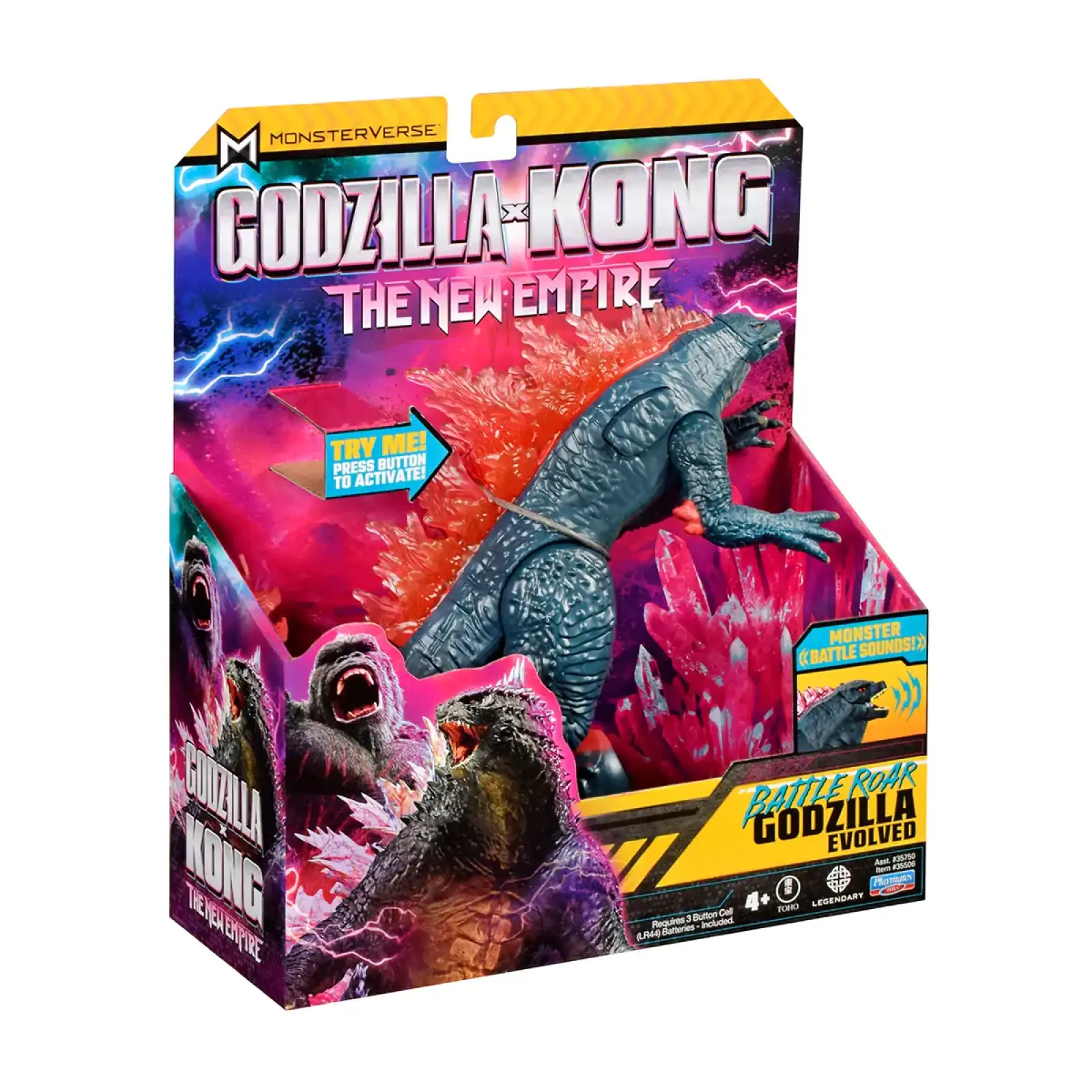 Фігурка GODZILLA X KONG – ҐОДЗІЛЛА ГОТОВА ДО БОЮ (18 cm, звук) Godzilla vs. Kong (35506)