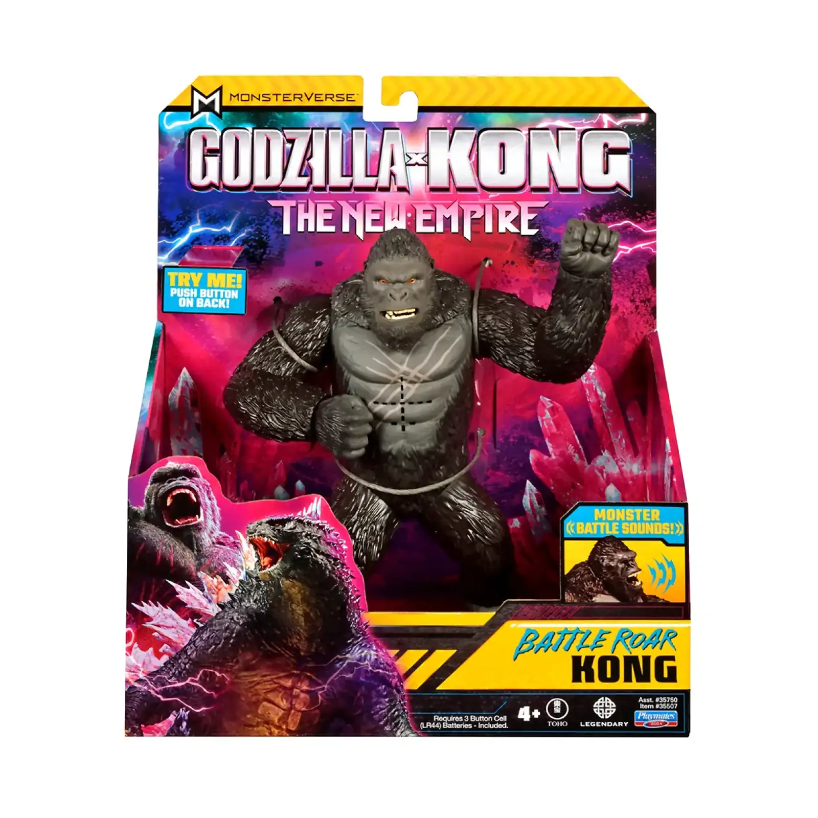 Фігурка GODZILLA X KONG – КОНГ ГОТОВИЙ ДО БОЮ (18 cm, звук) Godzilla vs. Kong (35507)