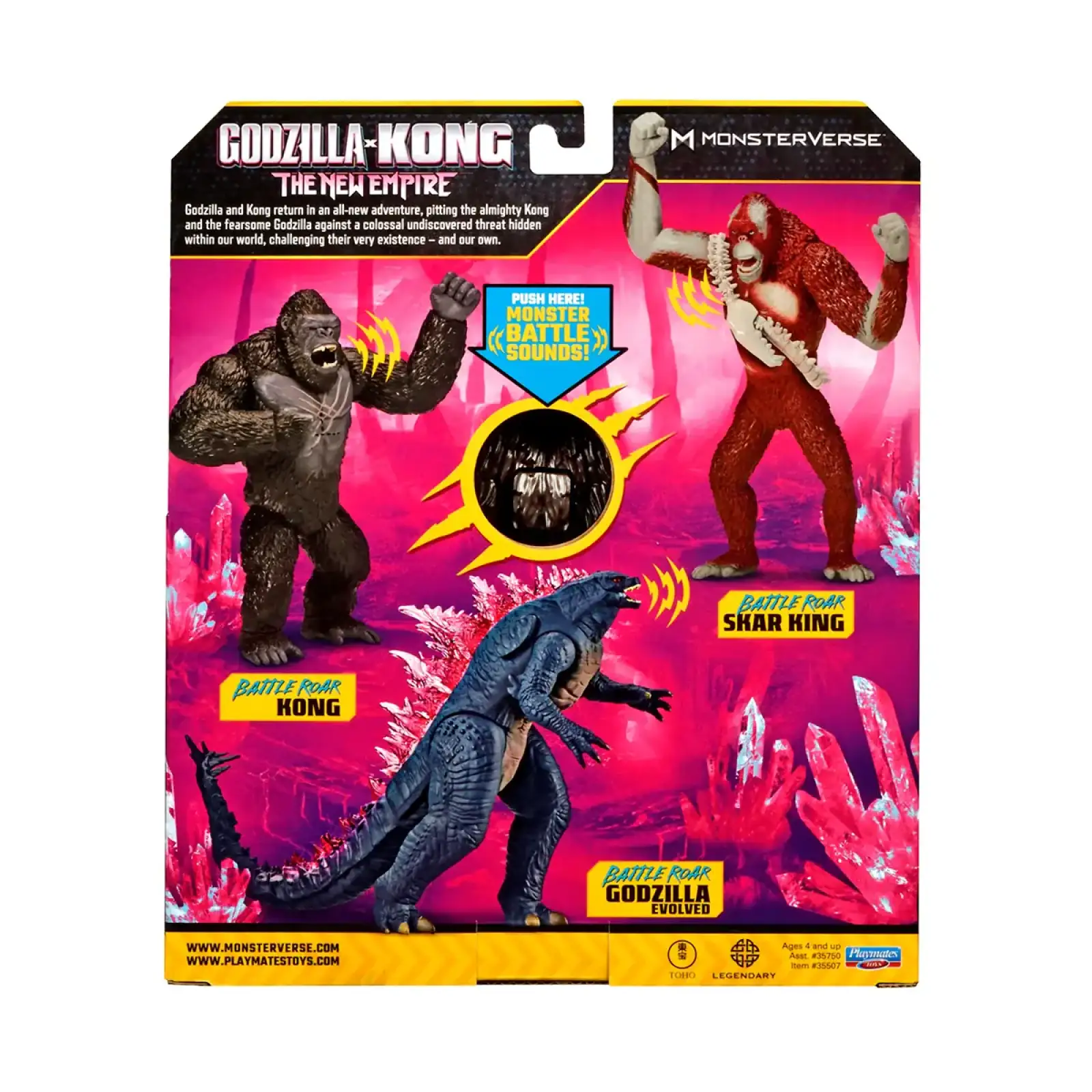 Фігурка GODZILLA X KONG – КОНГ ГОТОВИЙ ДО БОЮ (18 cm, звук) Godzilla vs. Kong (35507)