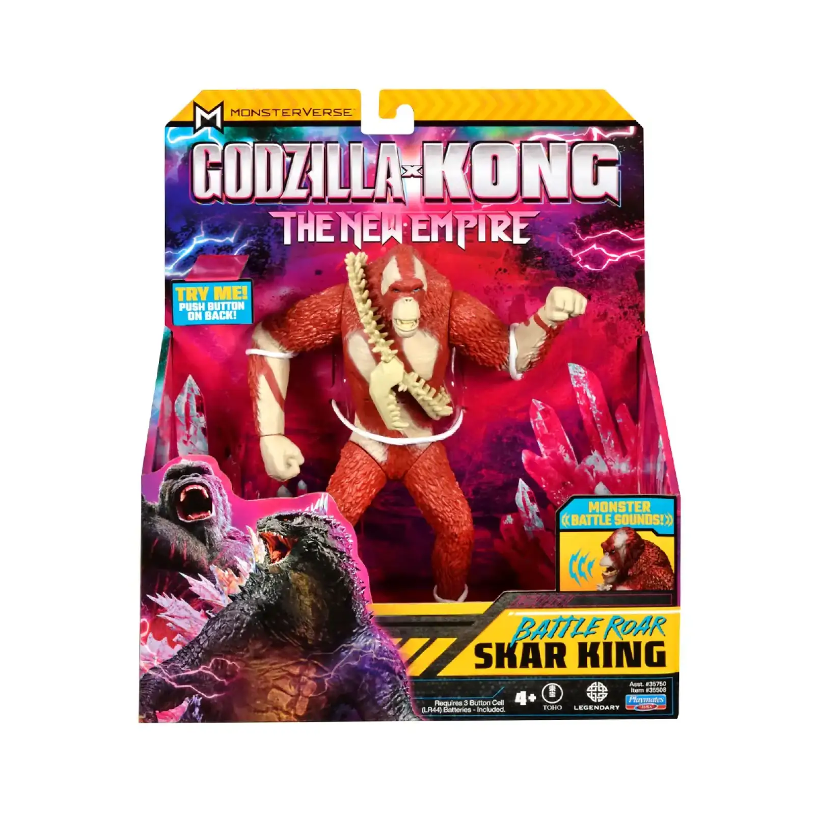 Фігурка GODZILLA X KONG – СКАР КІНГ ГОТОВИЙ ДО БОЮ (18 cm, звук) Godzilla vs. Kong (35508G)