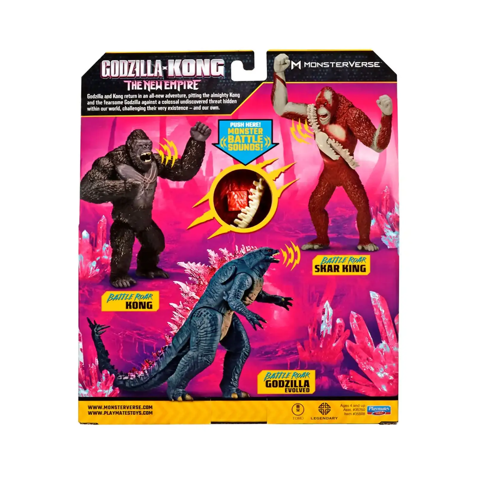 Фігурка GODZILLA X KONG – СКАР КІНГ ГОТОВИЙ ДО БОЮ (18 cm, звук) Godzilla vs. Kong (35508G)