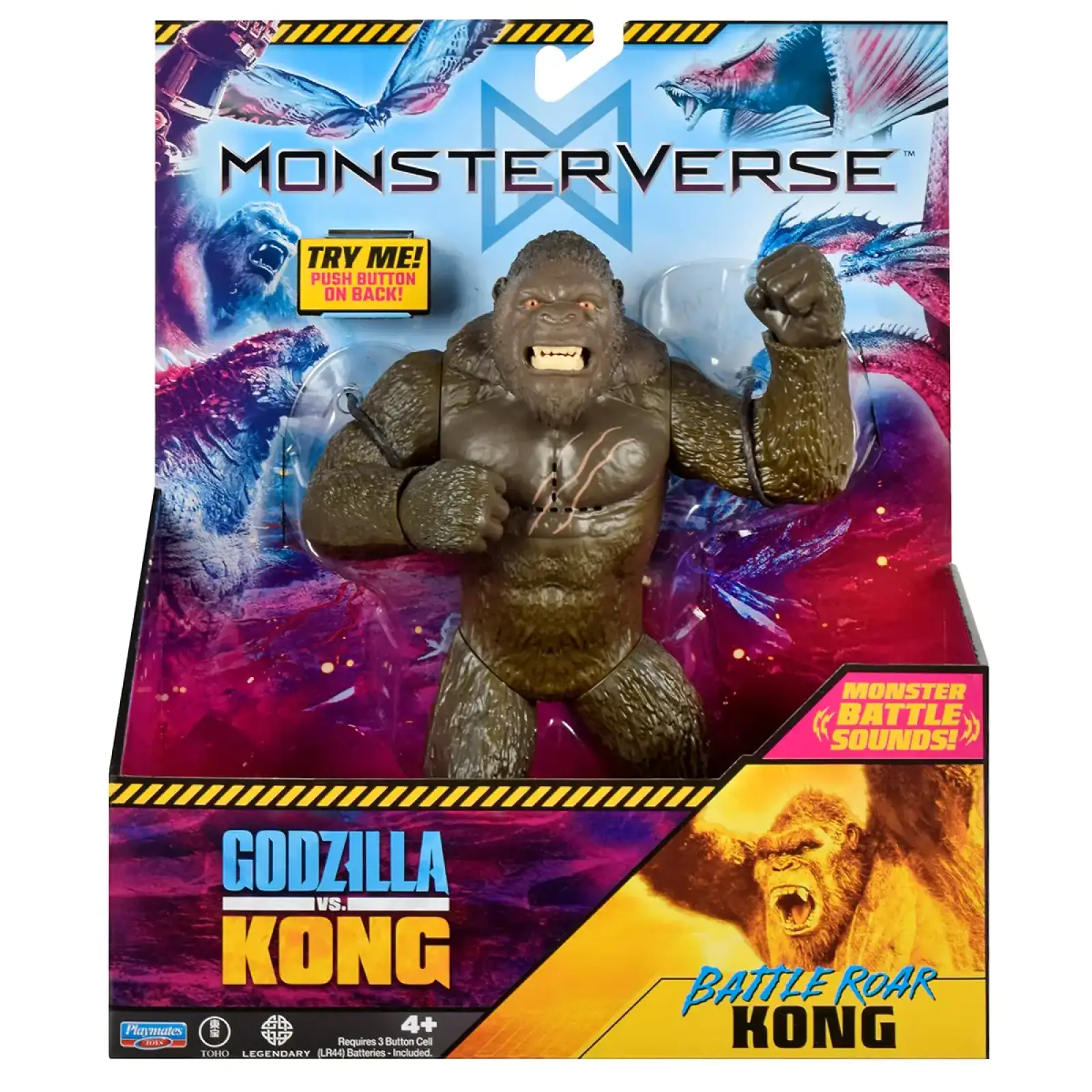 Фігурка GODZILLA VS. KONG S2 – КОНГ ГОТОВИЙ ДО БОЮ (18 см, звук) (35757N)