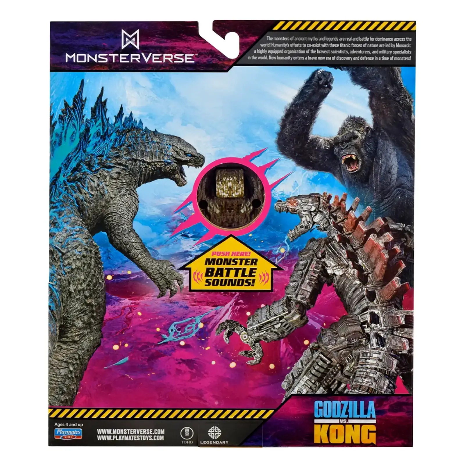 Фігурка GODZILLA VS. KONG S2 – КОНГ ГОТОВИЙ ДО БОЮ (18 см, звук) (35757N)