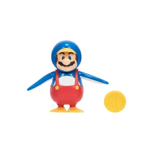 Игровая фигурка с артикуляцией SUPER MARIO - МАРИО-ПИНГВИН (10 cm, с аксессуаром) (40824i)