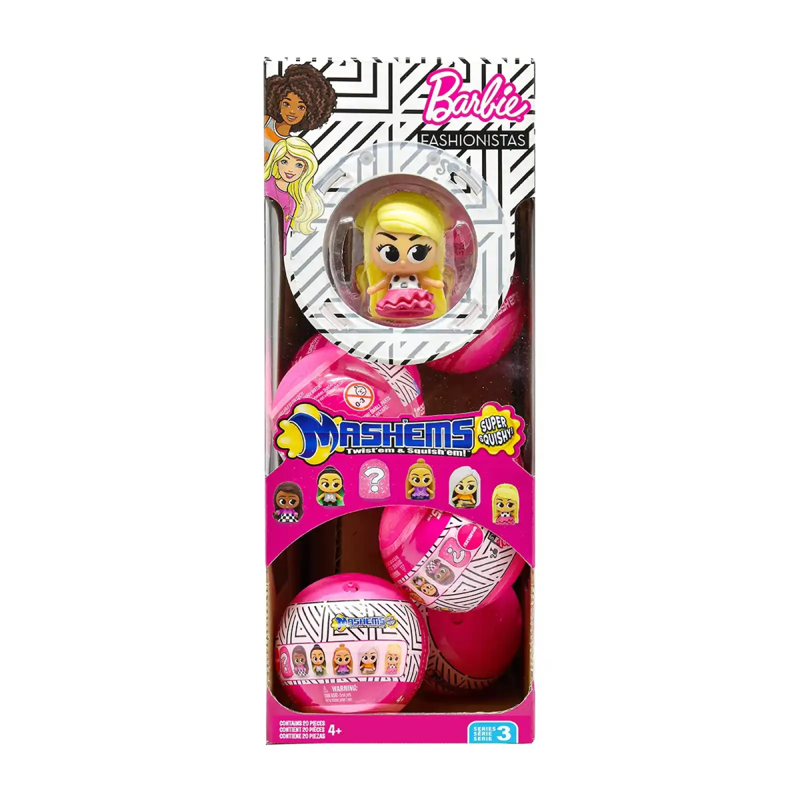 Игрушка-сюрприз в шаре MASH'EMS S3 – МОДНИЦЫ БАРБИ (6 видов, в ассорт.) (50853(S3))