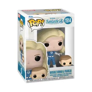 Набір ігрових фігурок FUNKO POP! серії "Фантастична 4: Перші кроки" - НЕВИДИМА ЖІНКА Й ФРАНКЛІН (83583)