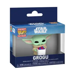 Игровая фигурка на клипсе FUNKO POP! серии "Мандалорец и Грогу" - ГРОГУ С ПОПКОРНОМ (90454)