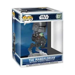 Игровая фигурка FUNKO POP! Rides серии "Мандалорец и Грогу" - МАНДО С ГРОГУ НА ВЕЗДЕХОДЕ (90812)