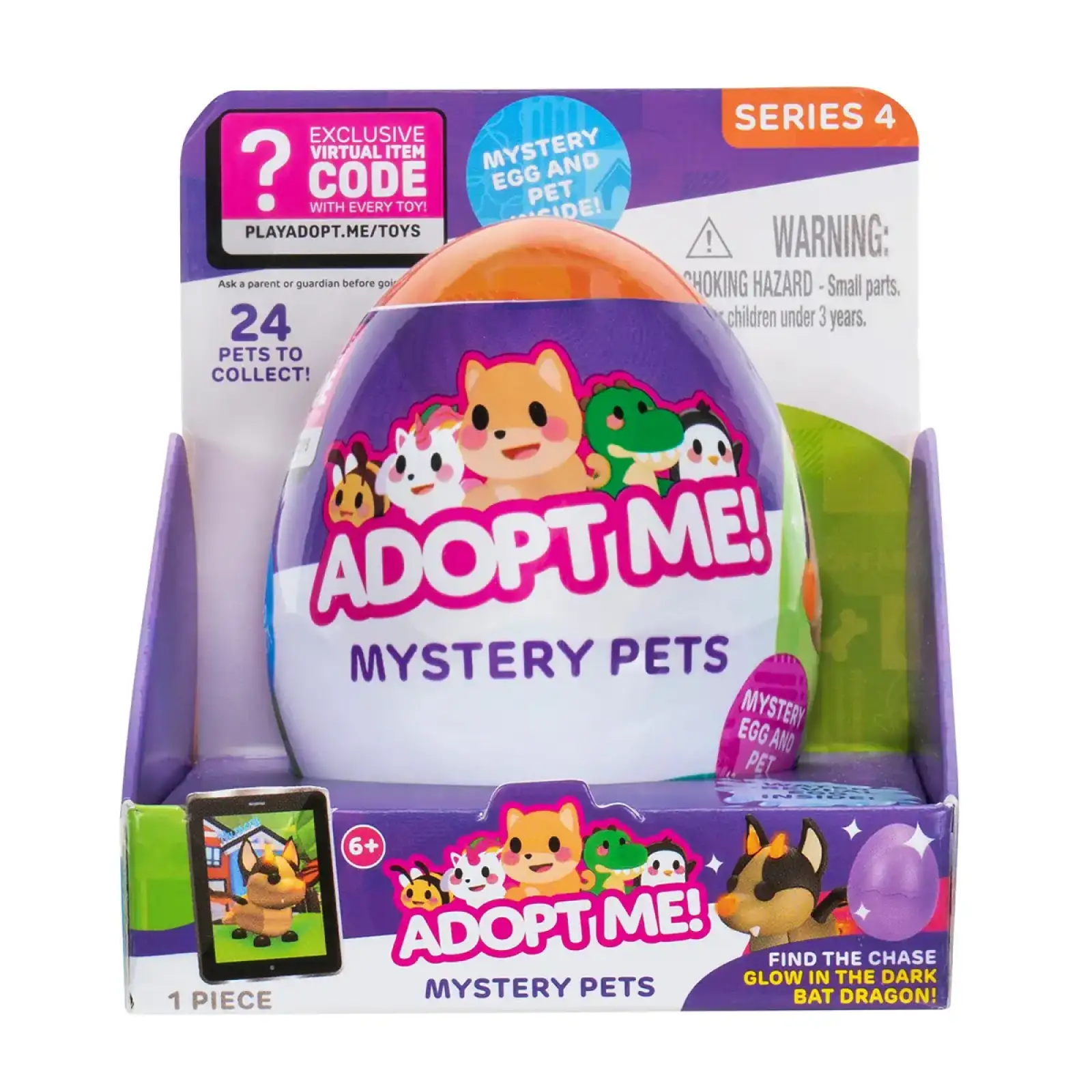 Іграшка-сюрприз в яйці ADOPT ME! S4 – КАЗКОВІ ТВАРИНИ (24 видів, в асорт.) (AME0107)