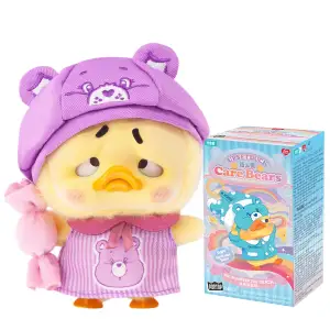 Колекційна м'яка іграшка з кільцем POP TOP 1983toys серії "Upset Duck x Care Bears" - БУДЬ ВЕСЕЛКОЮ (у дисп., в ас.) (AP17183806800C)