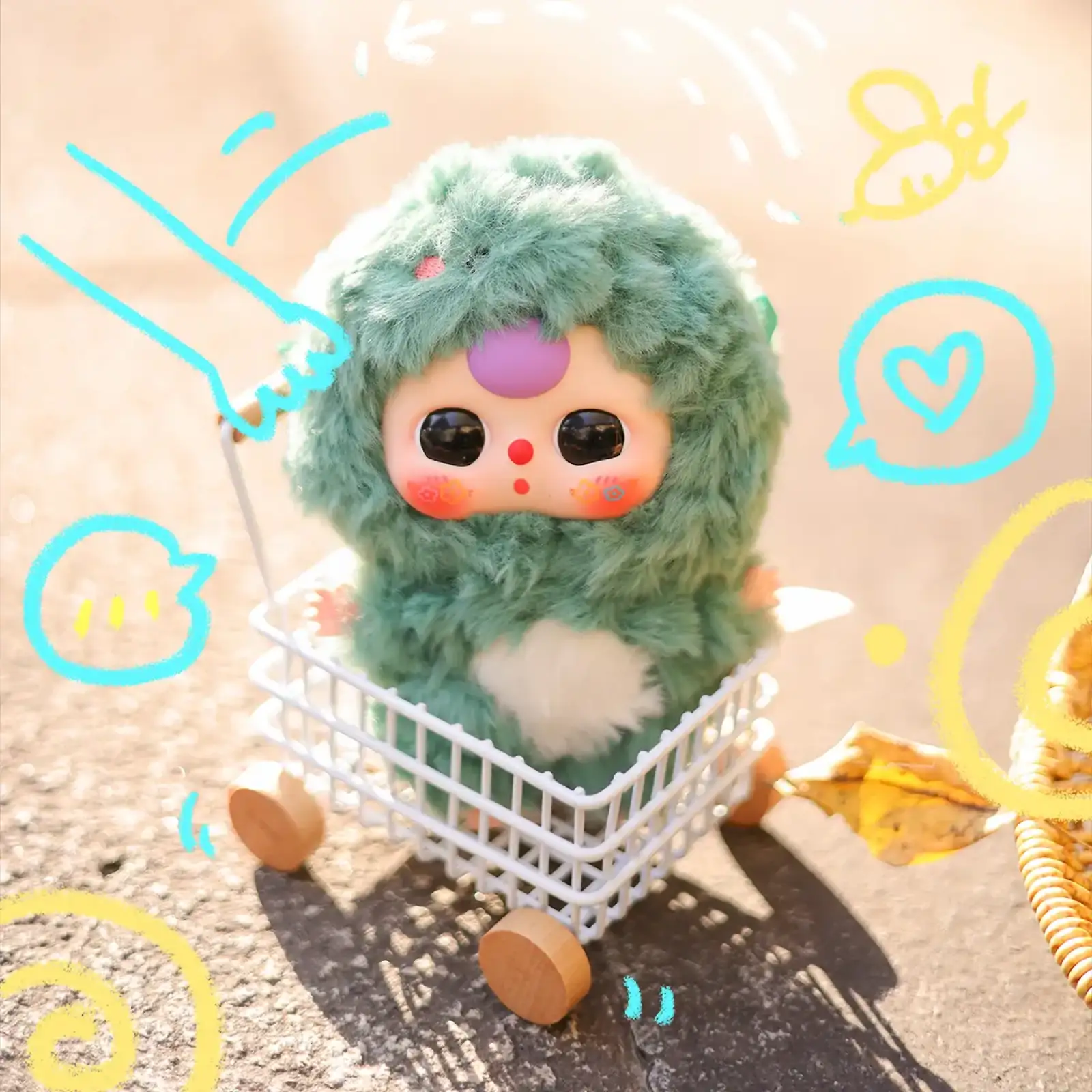 Коллекционная мягкая игрушка с кольцом POP TOP Cureplaneta серии 