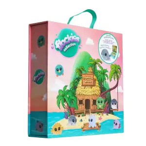 Игровой коллекционный набор FLOCKIES - ТРОПИЧЕСКИЙ ОСТРОВ (домик, эксклюзивная фигурка) (FLO0415)