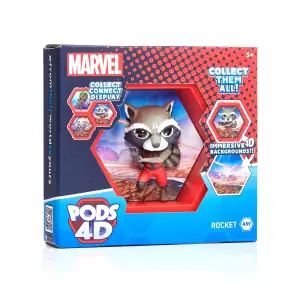 Коллекционная фигурка WOW! PODS 4D серии "Марвел" - РАКЕТА (10 cm) (MVL-1038-12)