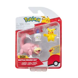 Набір ігрових фігурок POKEMON W18 - ПІКАЧУ, ЛІТВІК, СЛОУПОК (PKW3056)