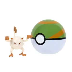 Игровой набор POKEMON W14 - МАНКИ В ПОКЕБОЛЕ (игровая фигурка, покебол) (PKW3136)