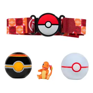 Игровой набор POKEMON W14 - ПОЯС С ПОКЕБОЛАМИ ЧАРМАНДЕР (пояс, 2 покебола, игровая фигурка) (PKW3163)