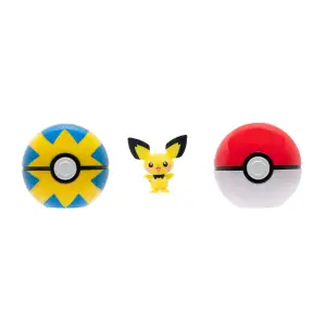 Игровой набор POKEMON W15 - ПОЯС С ПОКЕБОЛАМИ ПИЧУ (пояс, 2 покебола, игровая фигурка) (PKW3643)