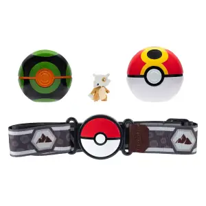 Игровой набор POKEMON W15 - ПОЯС С ПОКЕБОЛАМИ КУБОН (пояс, 2 покебола, игровая фигурка) (PKW3644)