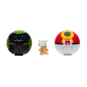Игровой набор POKEMON W15 - ПОЯС С ПОКЕБОЛАМИ КУБОН (пояс, 2 покебола, игровая фигурка) (PKW3644)