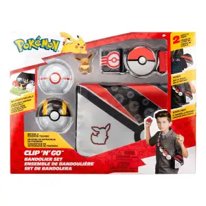 Ігровий набір POKEMON W5 - СПОРЯДЖЕННЯ ТРЕНЕРА ІВІ (2 покеболи, пояс, фігурка, сумка для м'ячів) (PKW3650)