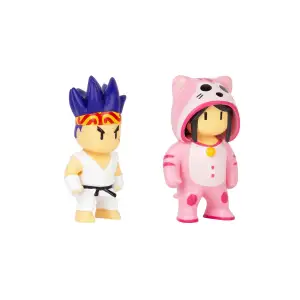 Набор коллекционных фигурок STUMBLE GUYS - СЭНСЭЙ ФАЕРФИСТ И МЯУМЕР (2 фигурки, 6 cm) (SG2015-3)