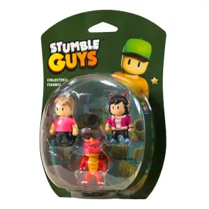 Набір колекц. фігурок STUMBLE GUYS - ОПЕРАТОР ДЖИНА, ДРАКОН ІНФЕРНО, МІС СТАМБЛ (3 фігурки, 6 cm) (SG2020-3)