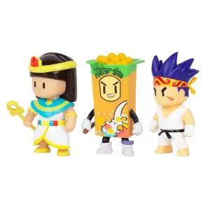 Набор коллекц. фигурок STUMBLE GUYS - СЭНСЭЙ ФАЕРФИСТ, КЛЕОПАТРА, КИЛЛЕР (3 фигурки, 6 cm) (SG2020-4)