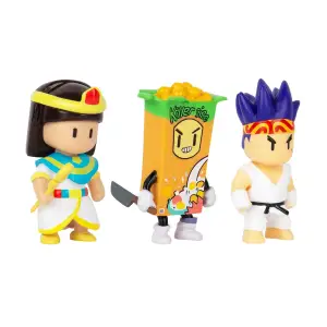 Набор коллекц. фигурок STUMBLE GUYS - СЭНСЭЙ ФАЕРФИСТ, КЛЕОПАТРА, КИЛЛЕР (3 фигурки, 6 cm) (SG2020-4)