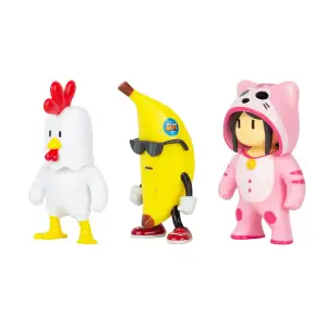 Набір колекц. фігурок STUMBLE GUYS - КУРЧА, БАНАН, МЯУМЕР (3 фігурки, 6 cm) (SG2020-6)