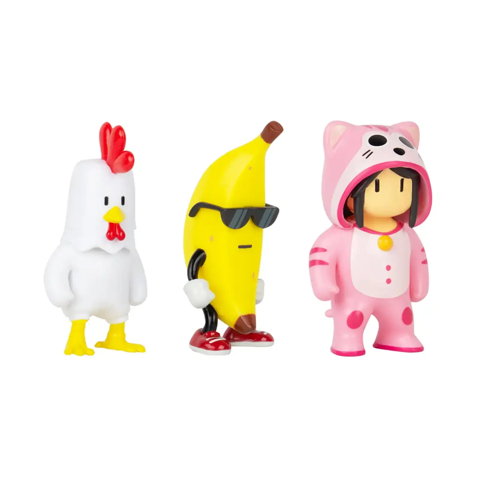 Набір колекц. фігурок STUMBLE GUYS - КУРЧА, БАНАН, МЯУМЕР (3 фігурки, 6 cm) (SG2020-6)