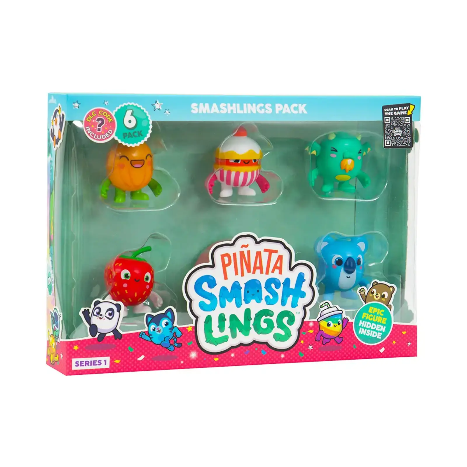 Набор фигурок PINATA SMASHLINGS – ЗАБАВНЫЕ ГЕРОИ (6 фигурок, в ассорт.) (SL2055)