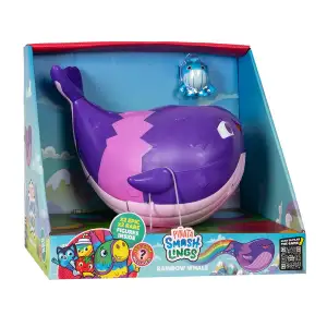 Ігровий набір PINATA SMASHLINGS – ВЕСЕЛКОВИЙ КИТ (кит, 4 фігурки, аксесуари) (SL9003)